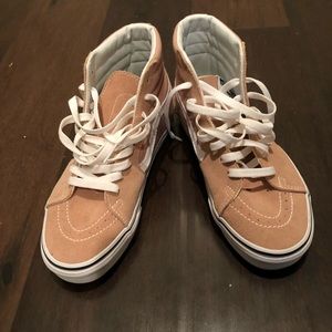 Women’s size 7 pink suede high tops